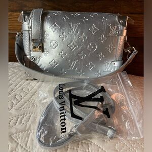 🌟designer Silver Monogram Handbag